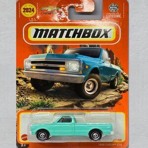 Matchbox 1968 Chevy C10 Turquoise Blue